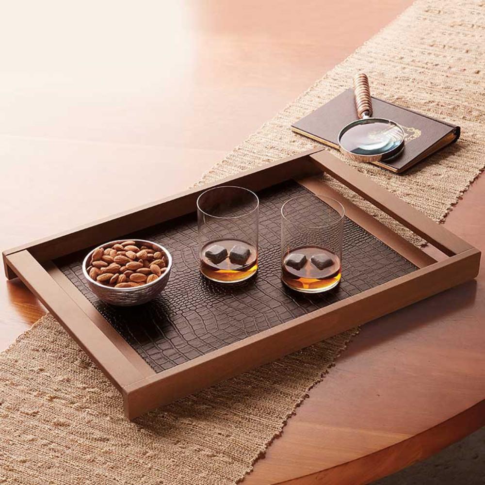IWA Milano Tray Small Faux Crocodile #7587 | IWA Wine