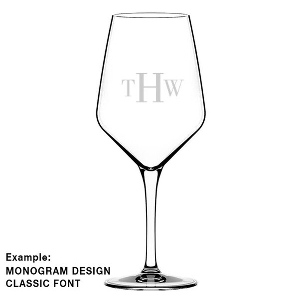 Modern Monogram Personalized Wine Tumbler