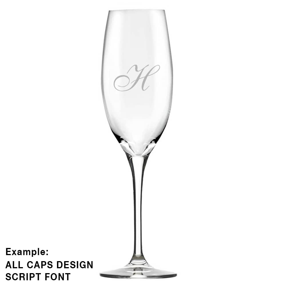 Laser Etched Ultima Classic Champagne Flutes 16300 IWA Wine Accessories