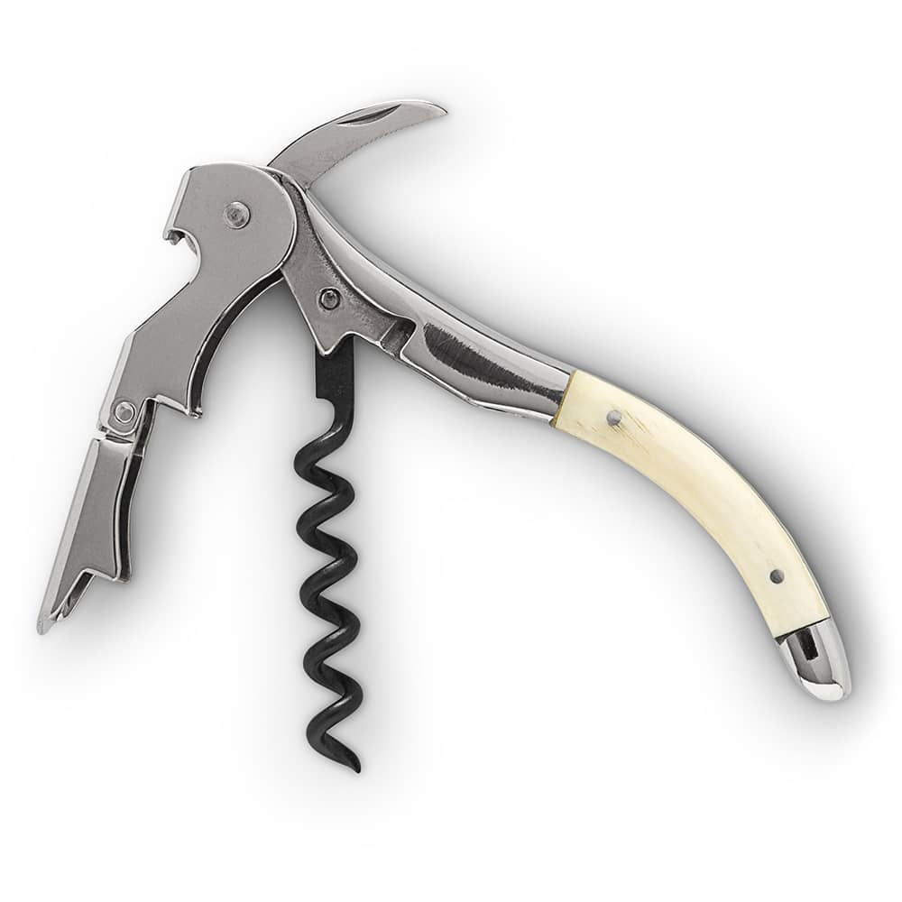 Pulltex Cordoba Corkscrew Bone + Leather Pouch #36419 | IWA Wine