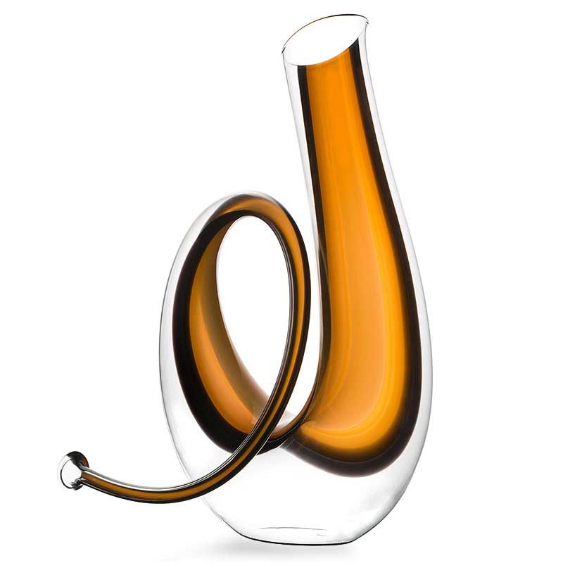 Riedel Horn Decanter – Handmade Crystal Glass Wine Decanter, Inspired By Austrian Post Horn