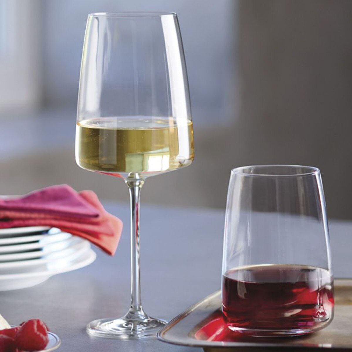 small glass wine Spanish Bodega Chatos-Style Stemless Wine Glass, Copita-Size 4-Piece Set (Gift Box Collection) main image 1