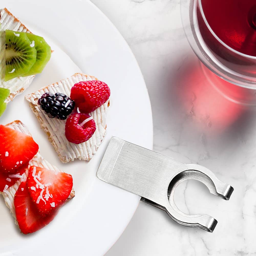 Stemware Plate Clips Stainless #6567 | IWA Wine