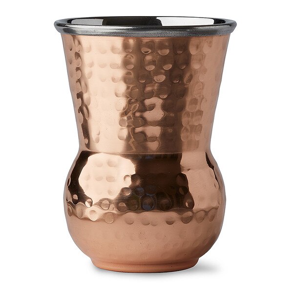 Plain Straight Sided Copper & Stainless Steel Whiskey Tumbler (Set