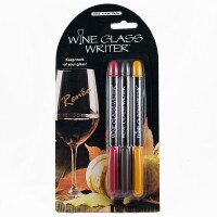 Wine Glass Writer Pens Bagged Set #34235