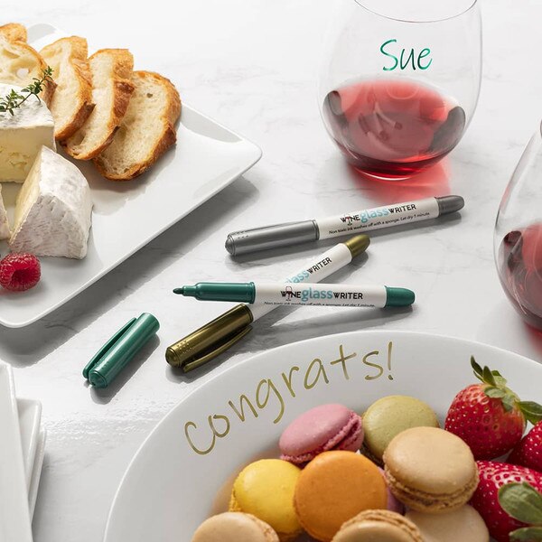 Wine Glass Writer Pens Metallic 7415 IWA Wine Accessories