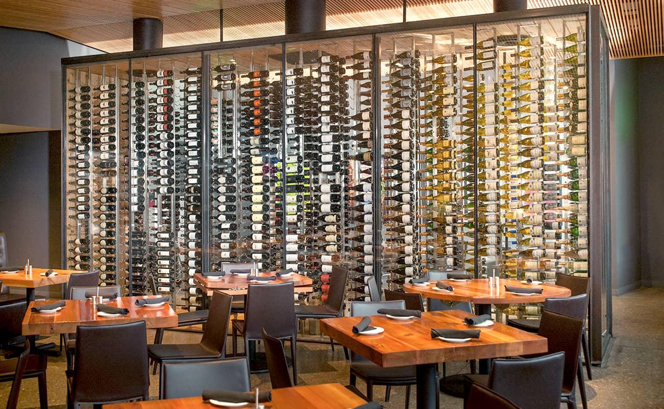 Glass Enclosed Wine Cellar