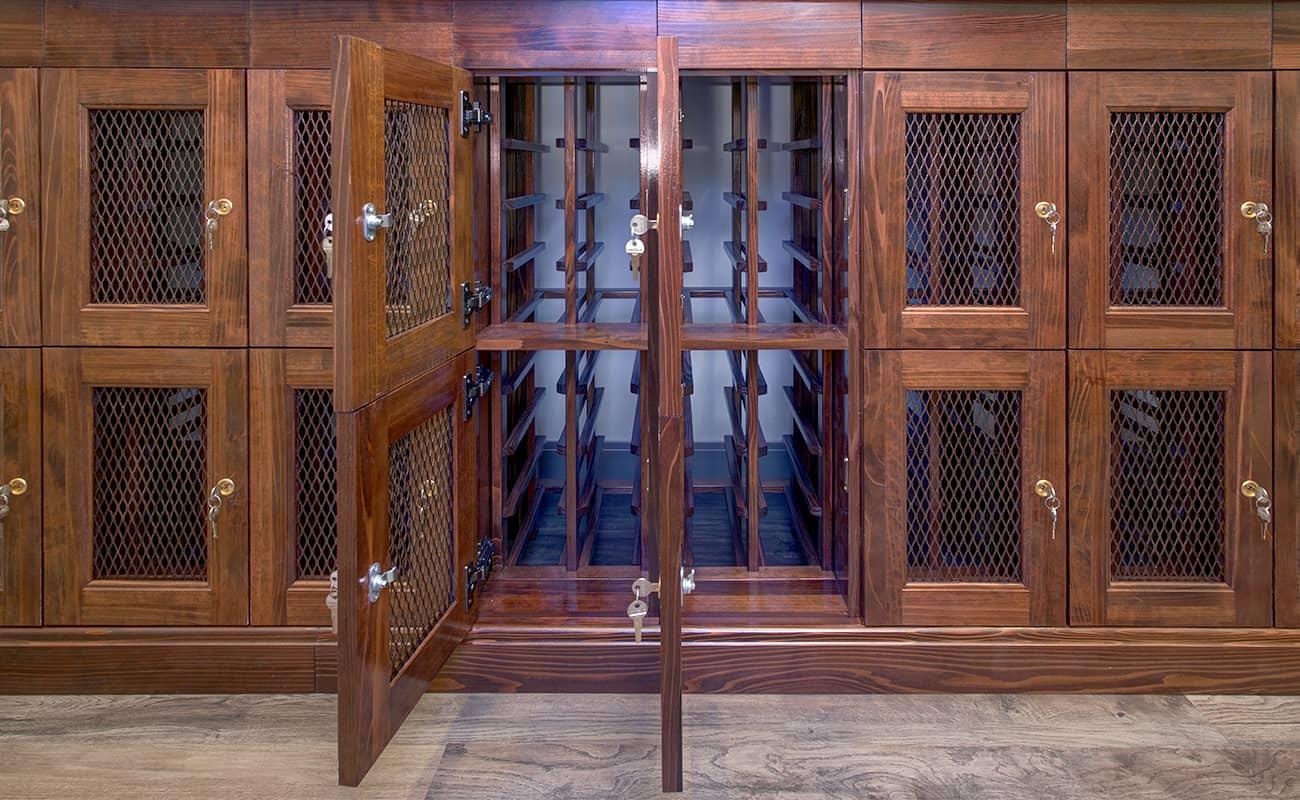 Wood Wine Lockers