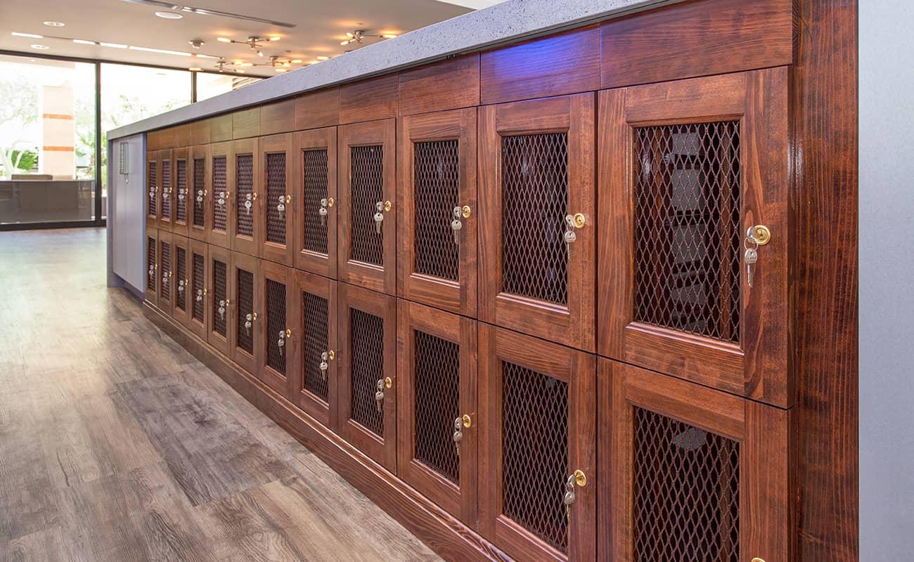 Wood Wine Lockers