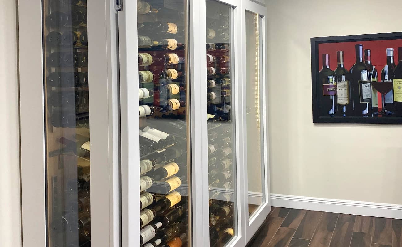 Wine Cabinet with Metal Racking