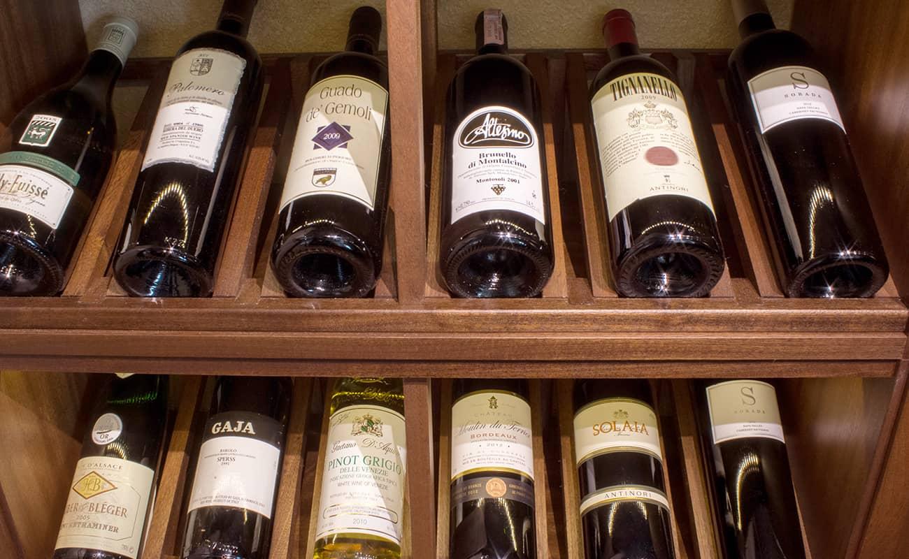 Wine Cellar With Wood Wine Racks