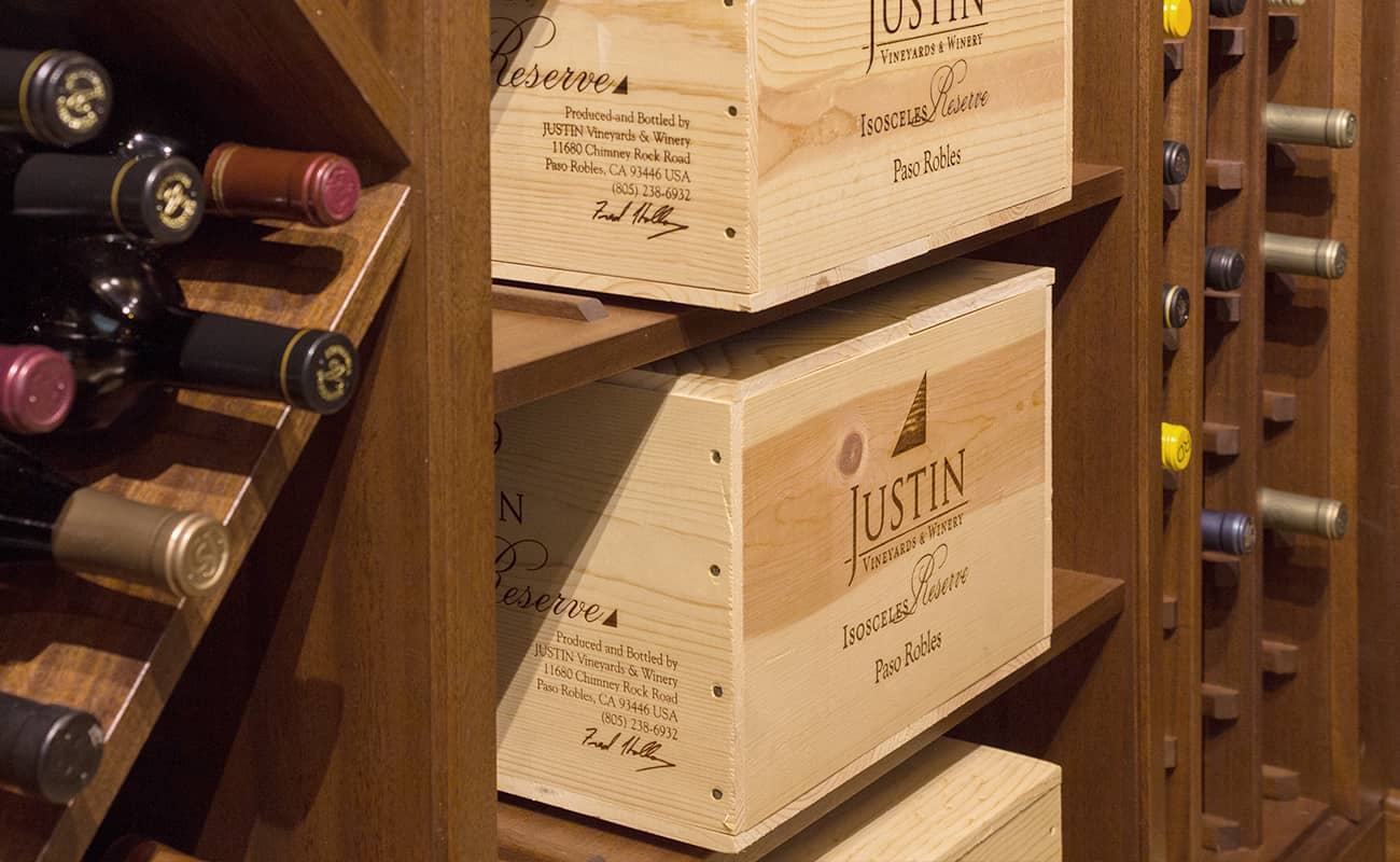 Wine Cellar With Wood Wine Racks