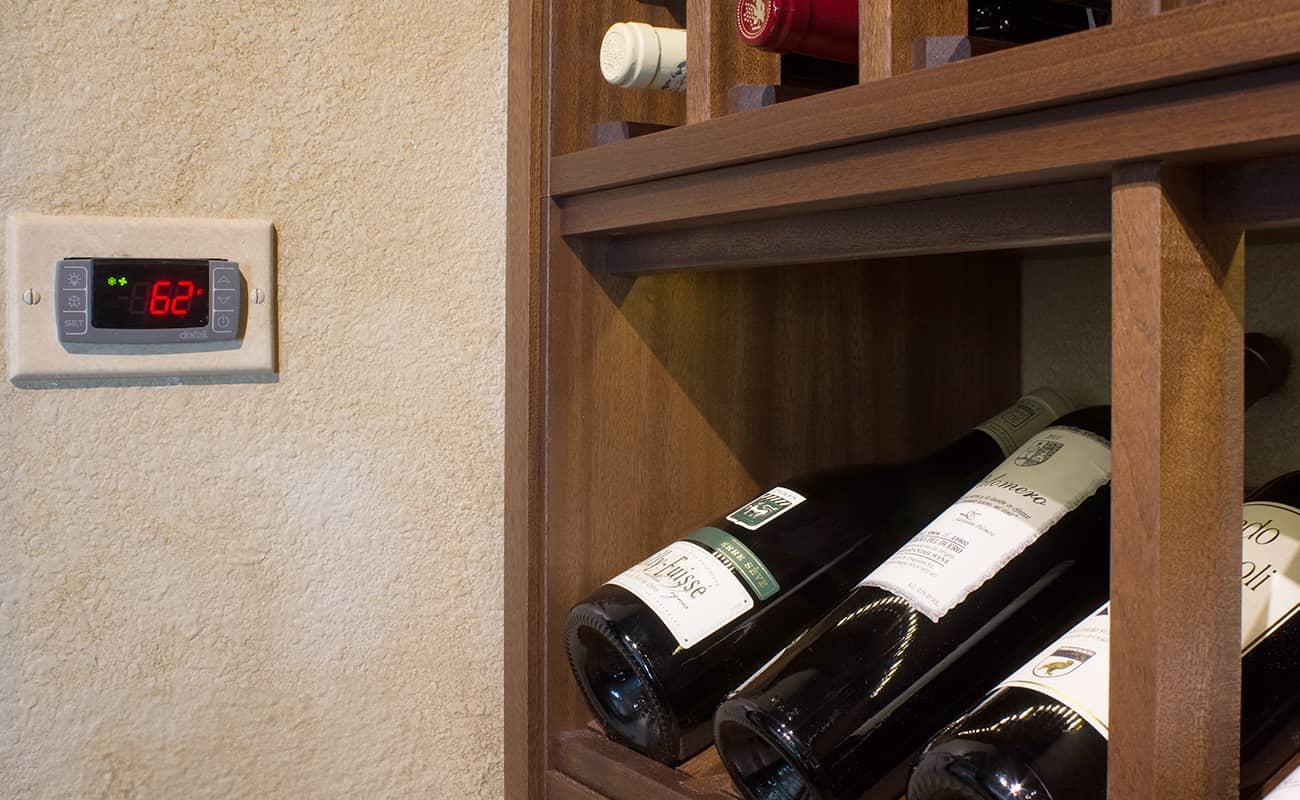 Wine Cellar With Wood Wine Racks