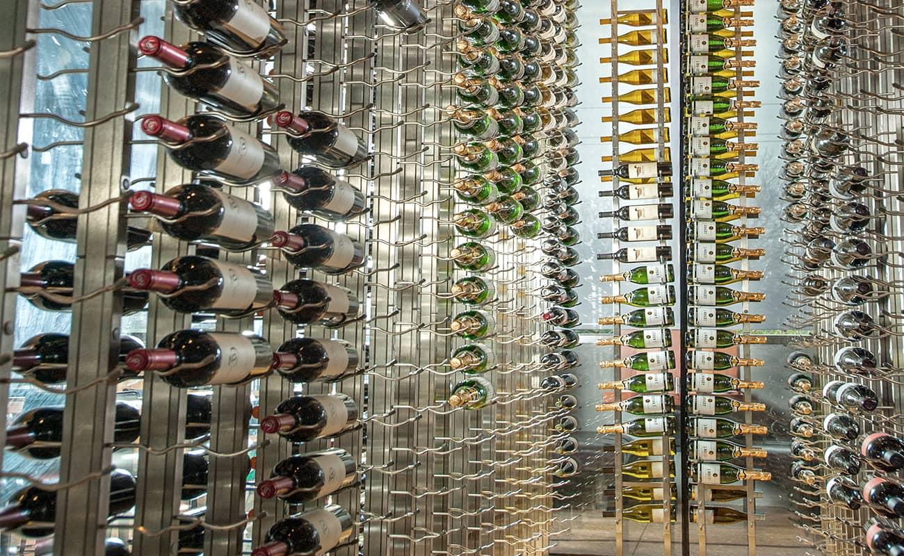 Glass Enclosed Wine Cellar