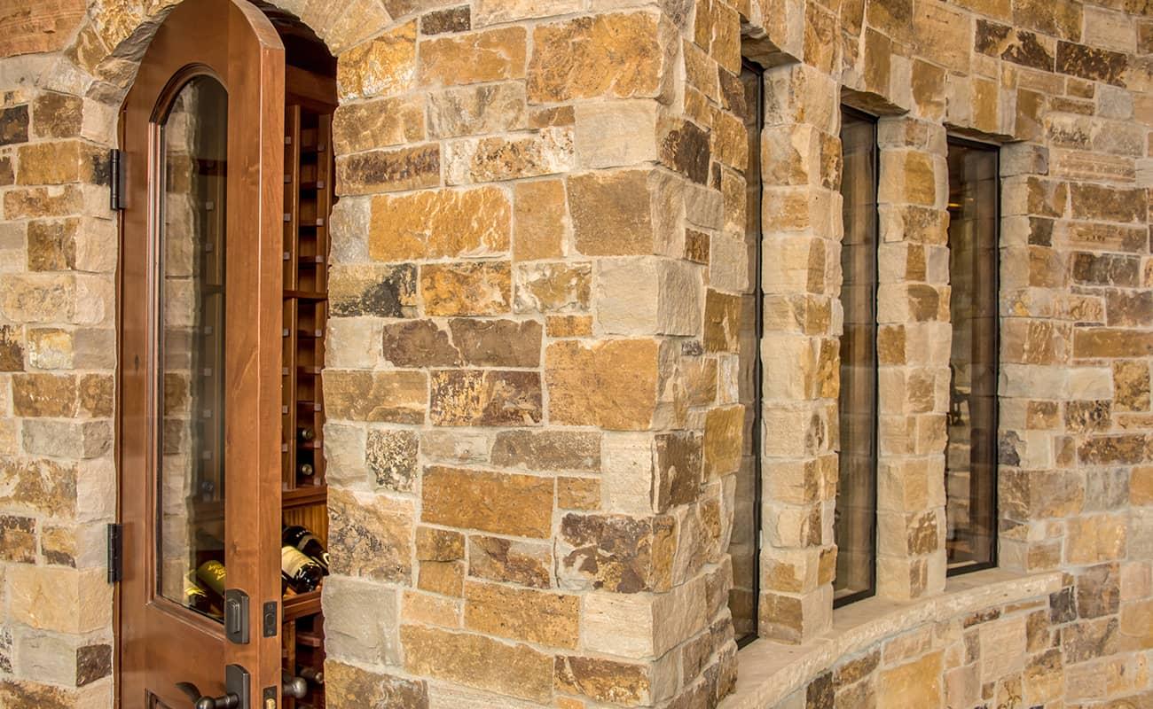 Wine Cellar With Wood Wine Racks