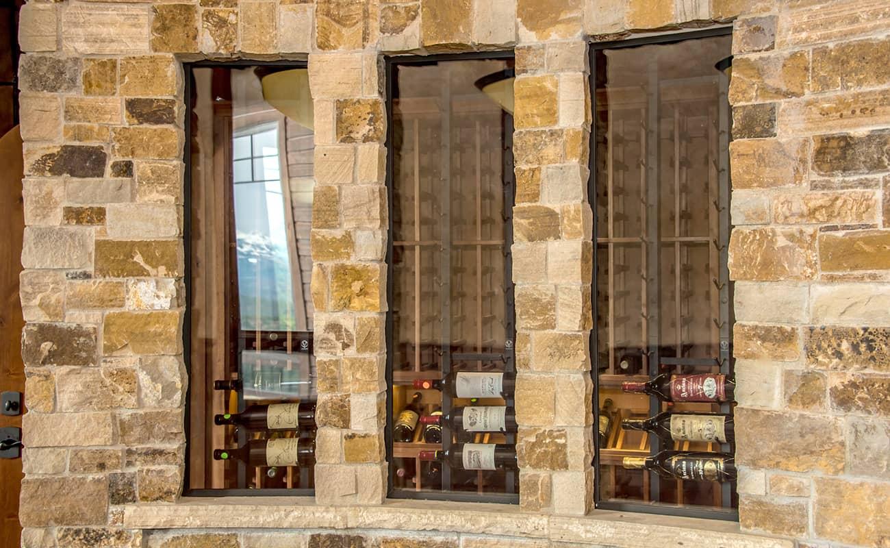 Wine Cellar With Wood Wine Racks