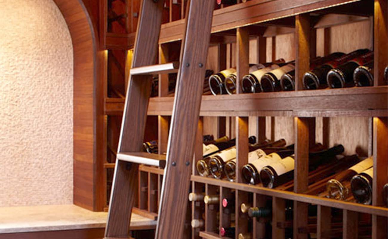 Small Wine Cellar With Wood Wine Racks