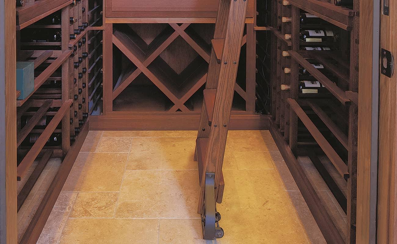 Small Wine Cellar With Wood Wine Racks