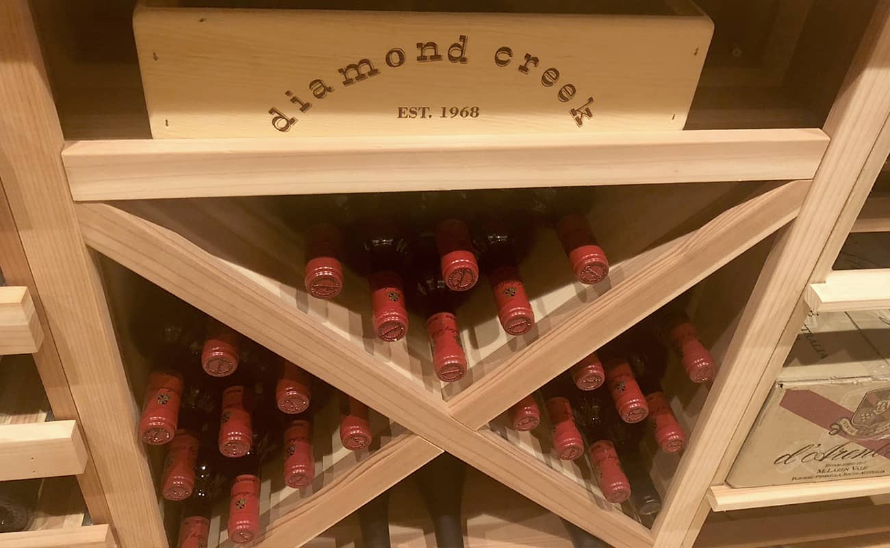 Wine Cellar With Efficient Wood Wine Racks