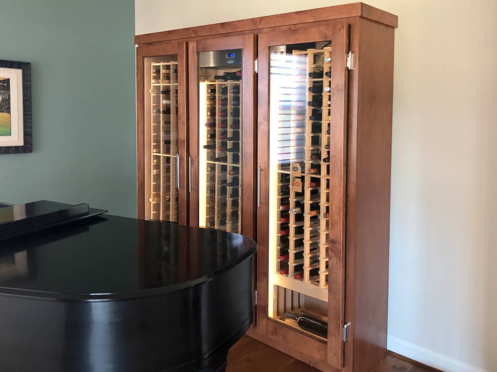 Custom Wine Cabinet in Los Gatos.