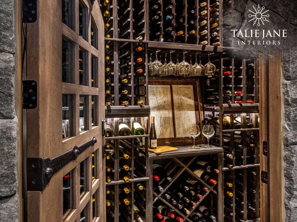 Meticulously Crafted Traditional Wine Cellar.