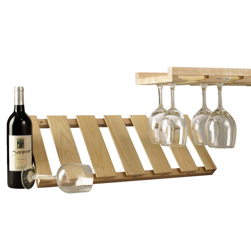 Hanging Stemware Rack Wood 17919 IWA Wine Accessories